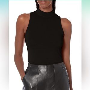 Maroon sleeveless turtleneck by Velvet